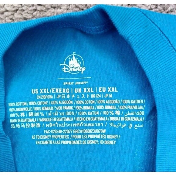 Disney Walt Disney World  Shirt Sz XXL Spirit Jersey Puff Logo Blue Slime Green - Picture 3 of 8